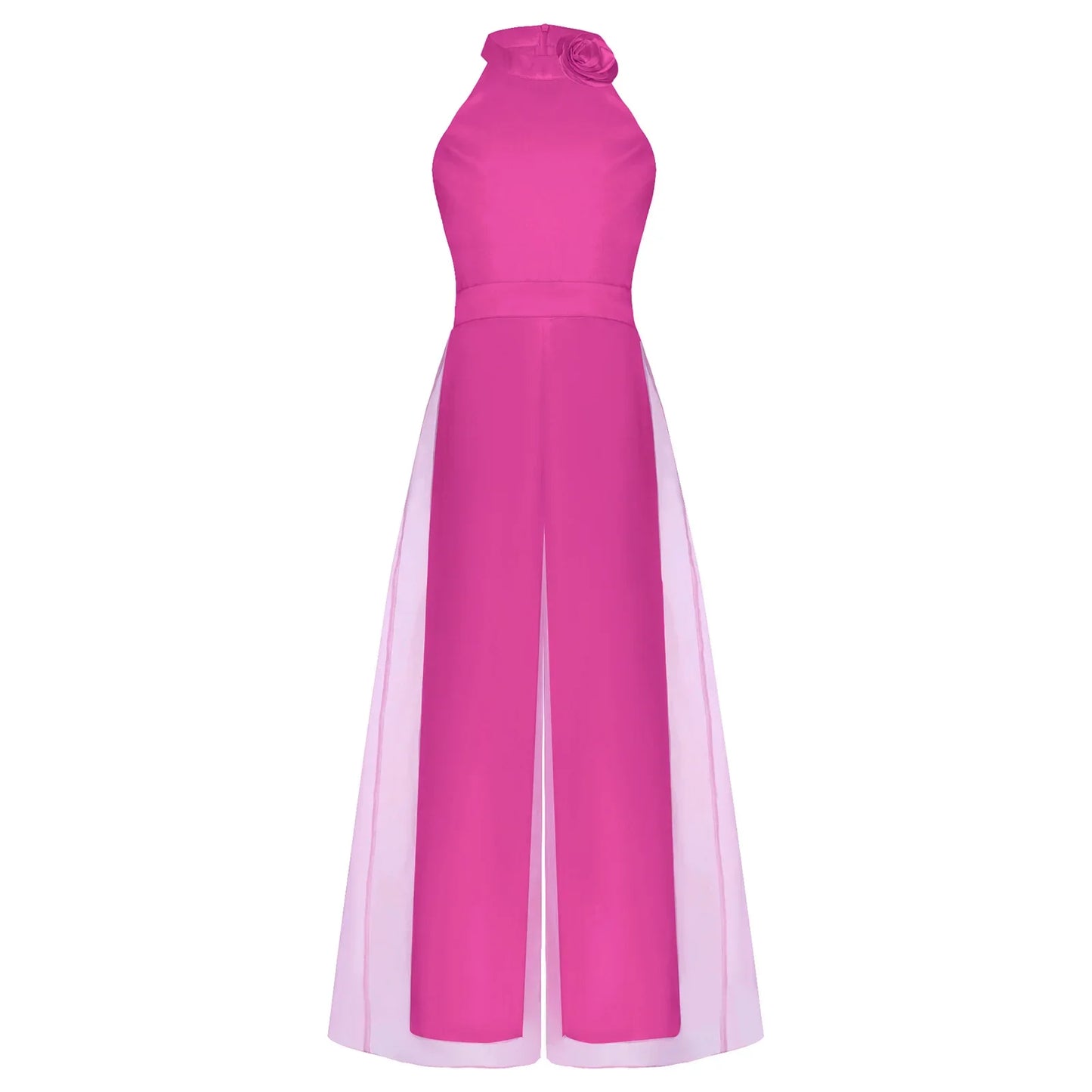 Girls Halter Neck Sleeveless Wide Leg Jumpsuit (6-14 YRS)