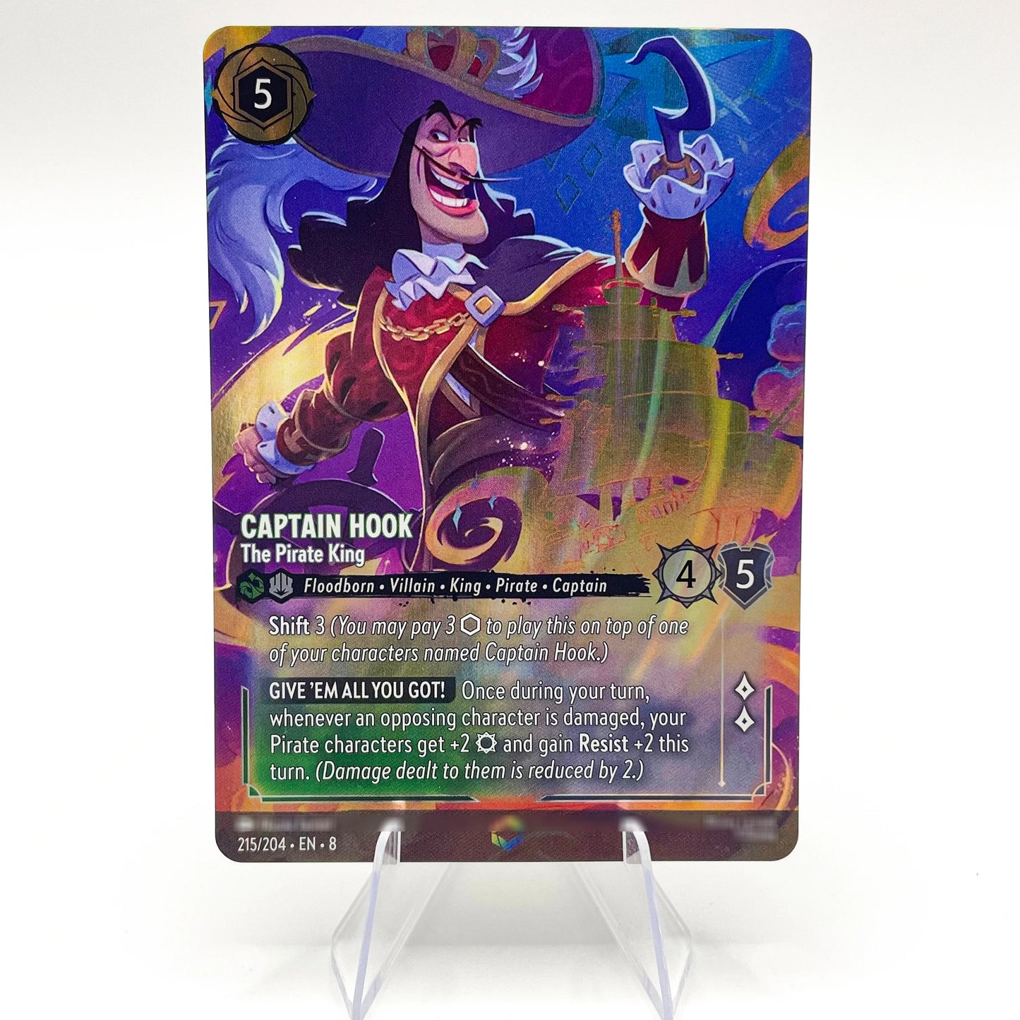 Lorcana Proxy Chapter 8 – Enchanted Foil TCG Card Set | Mushu, Perdita, Bambi, Lilo, Jasmine, Kuzco | English Edition 215-EN-8