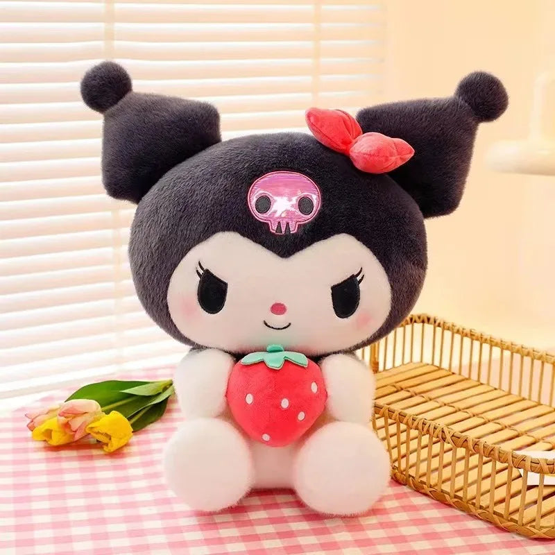 Plush Sanrio Strawberry Stuffed Toy - 22/35cm Black