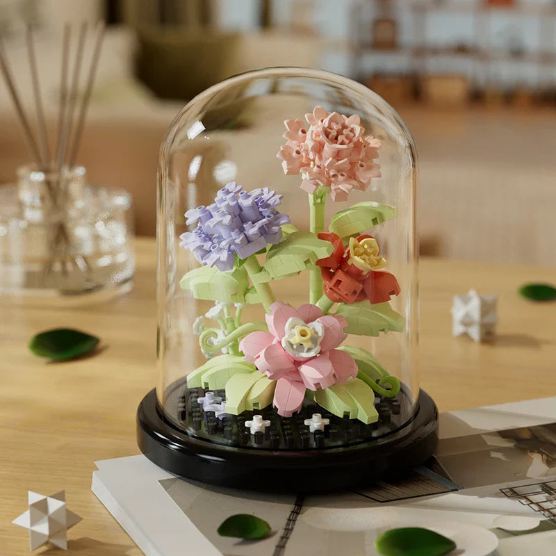 Creative Building Block Flower Display 302pcs