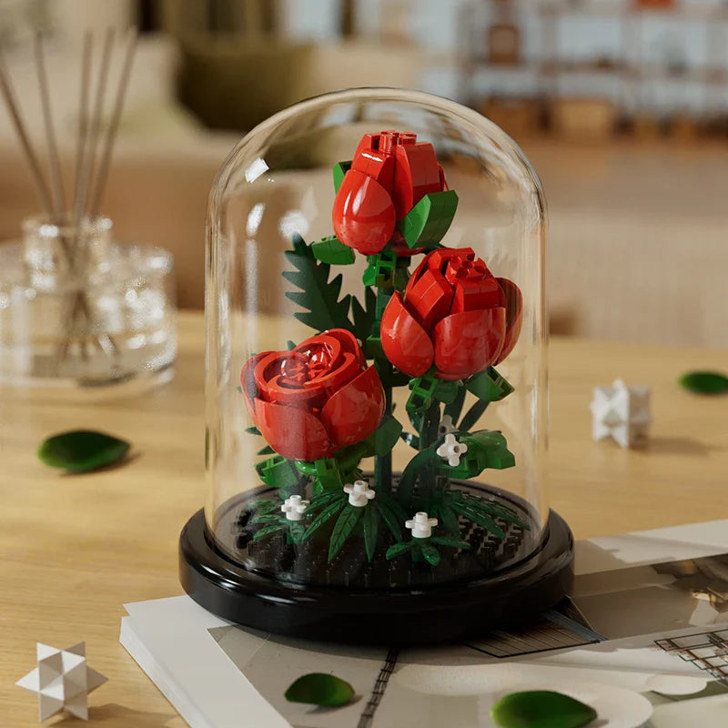 Creative Building Block Flower Display 254pcs