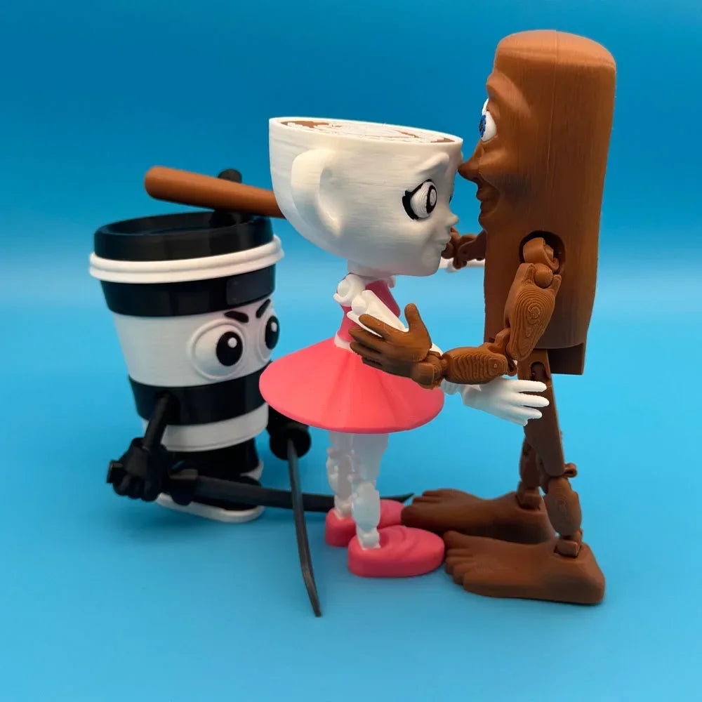 Italian Brainrot Collectible Figures – Tung Tung Tung Sahur & Tralalero Tralala | Meme Desk Toys