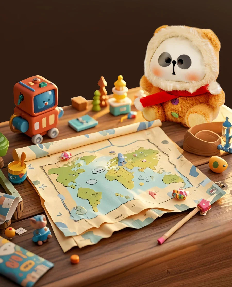 Genuine Mr.Pa Candy Series Blind Box Little Panda Candy Vinyl Face Doll Bag Pendant Mystery Box Kawaii Collect Toy Girl'S Gift