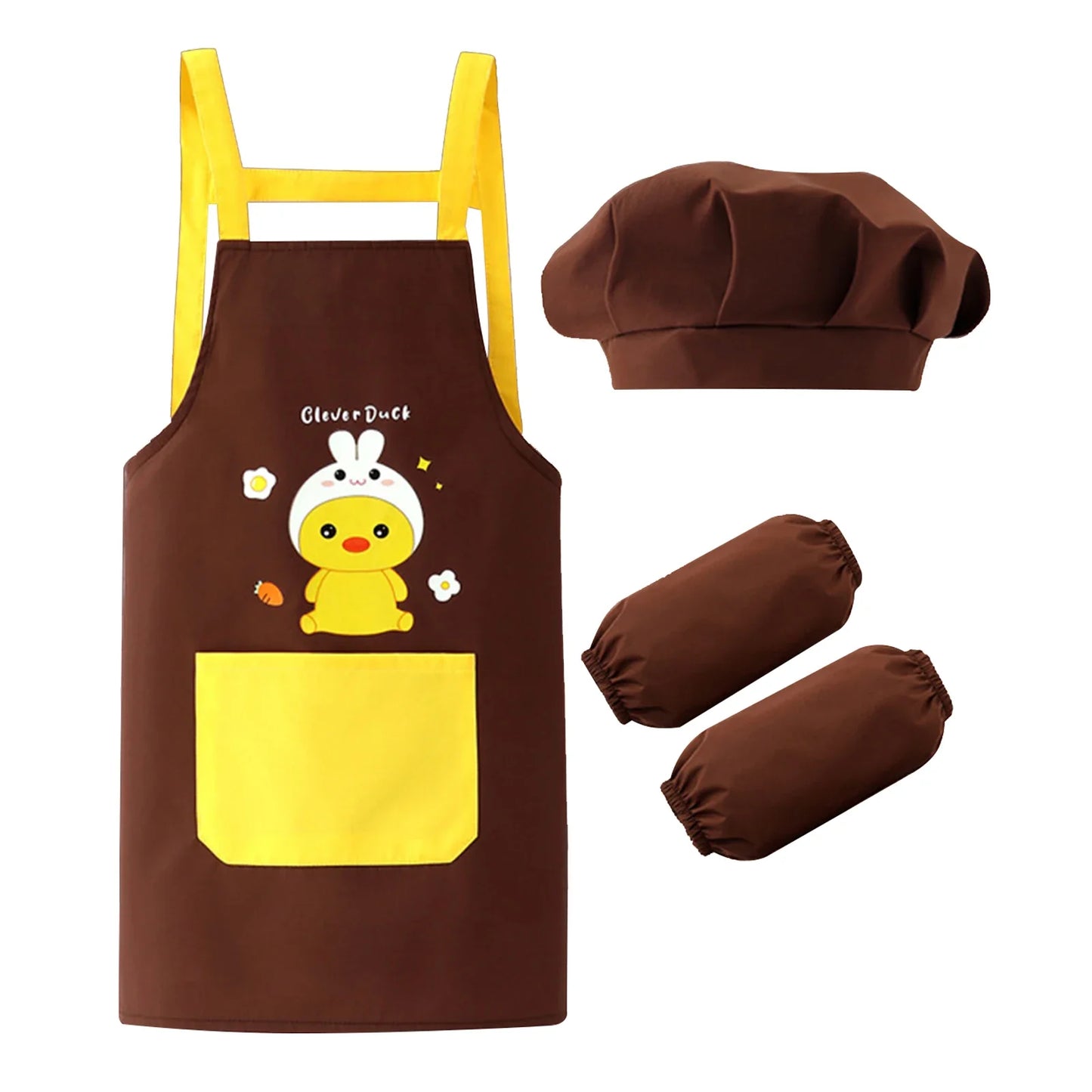 Kids Cooking Costume Apron & Hat Set (Age 24M-12 YRS)