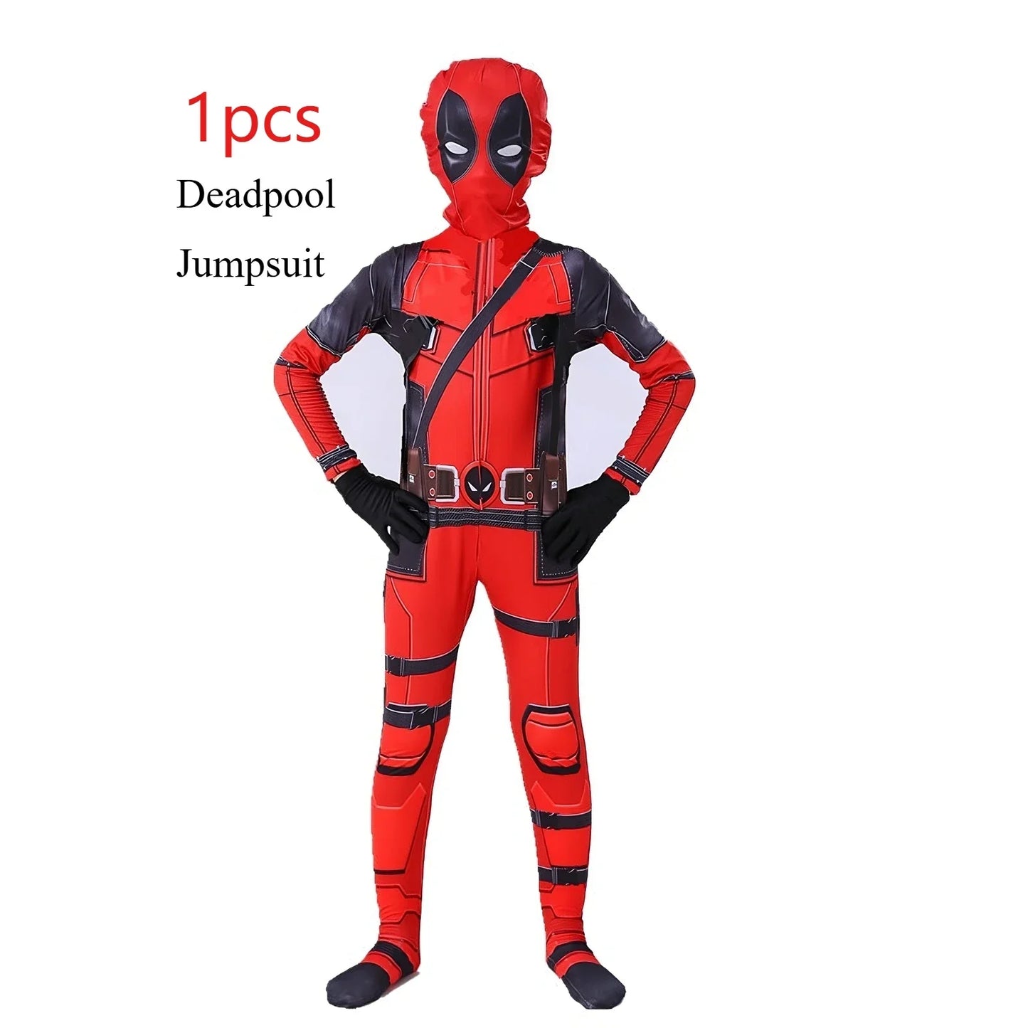 Deadpool Costume Kids Superhero Deadpool Child Cosplay Costume Swords Kids Jumpsuit Deadpool Costume For Children Halloween Suit Deadpool Jumpsuit