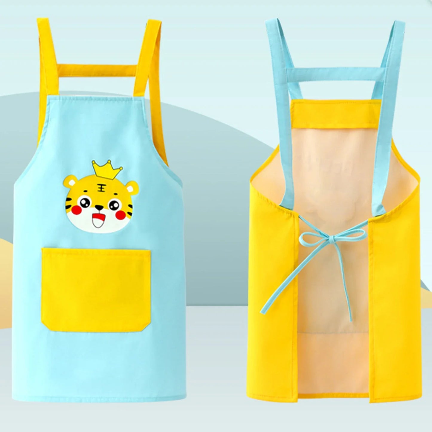 Kids Cooking Costume Apron & Hat Set (Age 24M-12 YRS)
