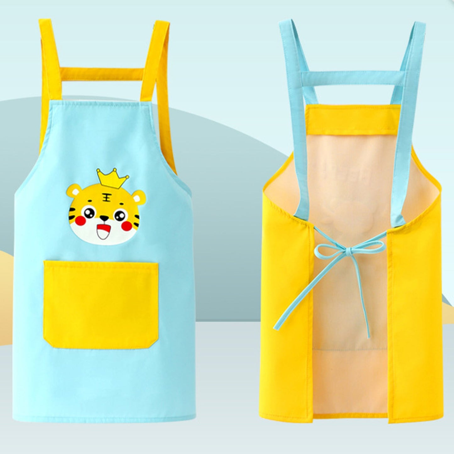 Kids Cooking Costume Apron & Hat Set (Age 24M-12 YRS)