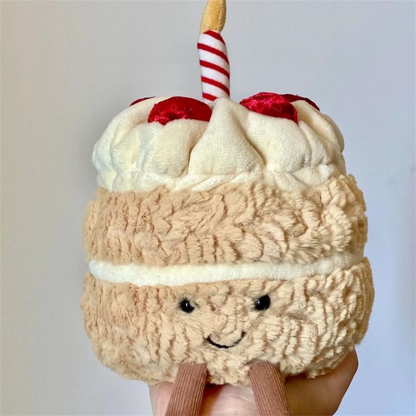 Plush Birthday Cake Stuffed Toy - 16cm