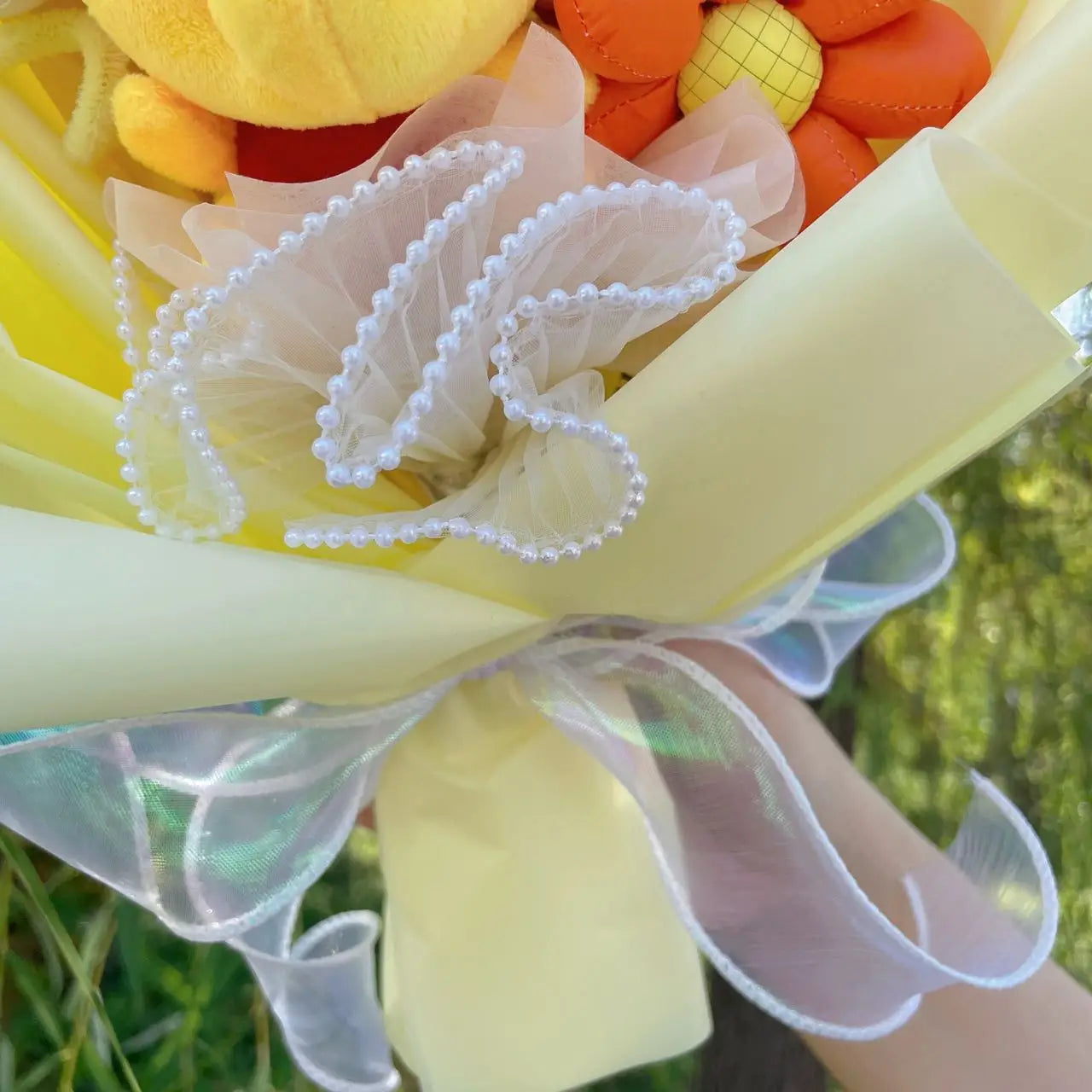 Cartoon Bear Plush Doll Toy Flower Bouquet