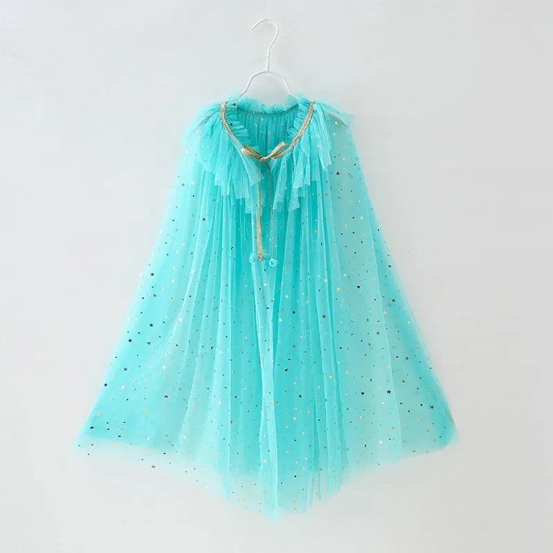 Girls Princess Sequin Dress Up Cape (24M-12 YRS) EL0305