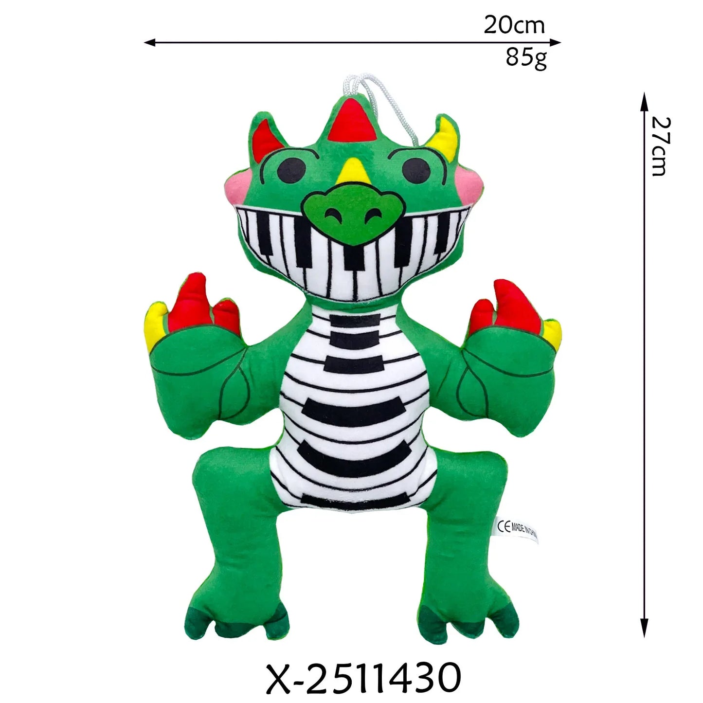 Plush Pianosaurus Nightmared Critters Stuffed Toy