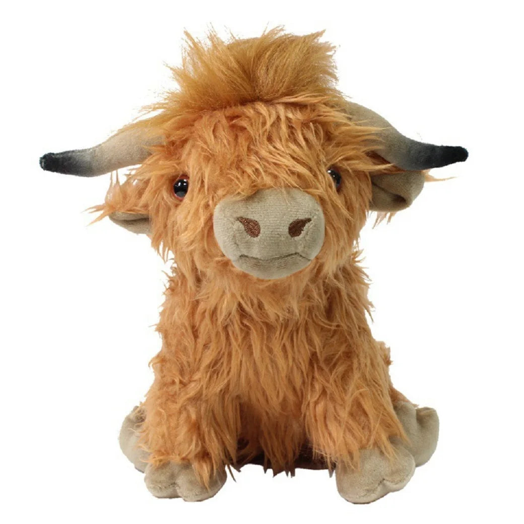 Plush Cute Highland Cow Stuffed Toy - 25cm