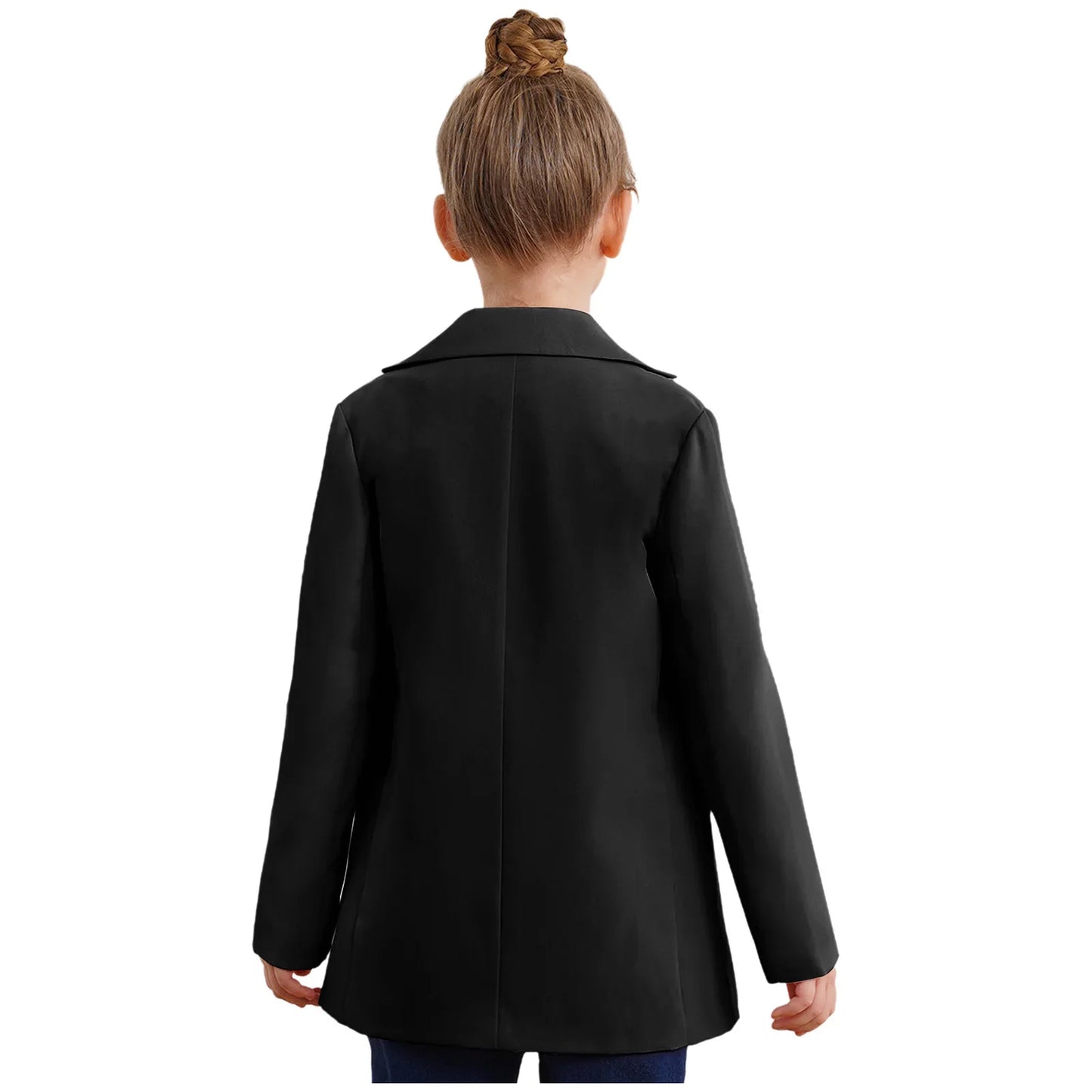 Girls Lapel Long Sleeve Blazer Jacket (6-16 YRS)