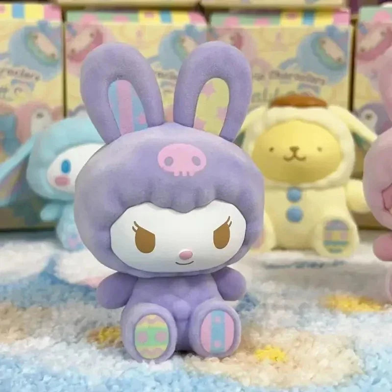 Sanrio Characters Fluffy Rabbit Blind Box Series Figure Model