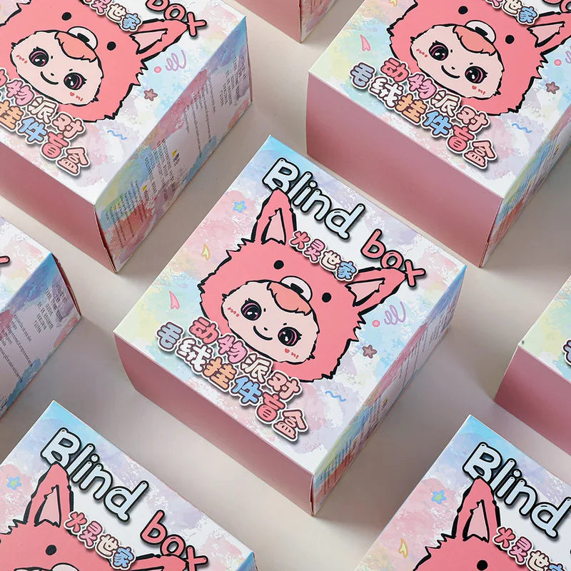 Huoling Family Never End Serie Cute Blind Box Vinyl Doll Mystery Bag Kawai Tide Play Desktop Decoration Collect Pendant Toy Gift