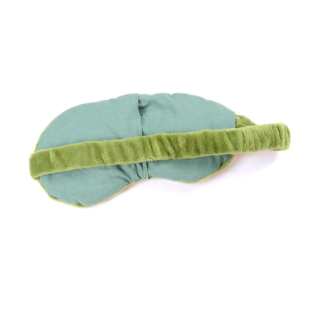 Plush Sad Frog Sleep Mask