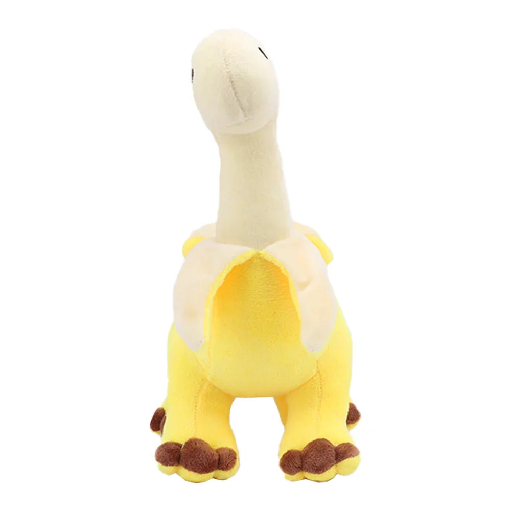 Plush Peeled Banana Brontosaurus Stuffed Toy - 28cm