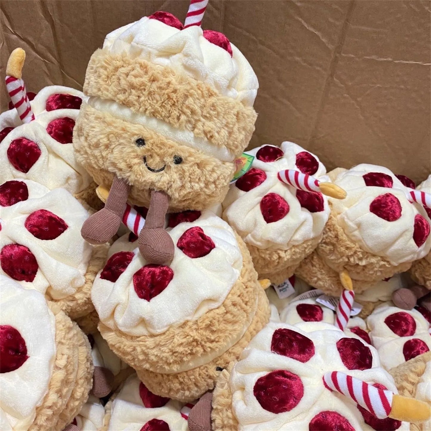 Plush Birthday Cake Stuffed Toy - 16cm