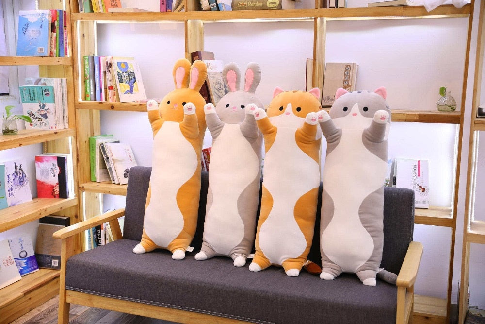 Long Stuffed Cat Pillow Plush Toy 50cm-110cm