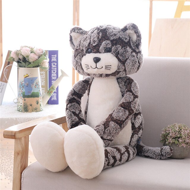 Large Plush Cat Stuffed Toy - 50-90cm Black
