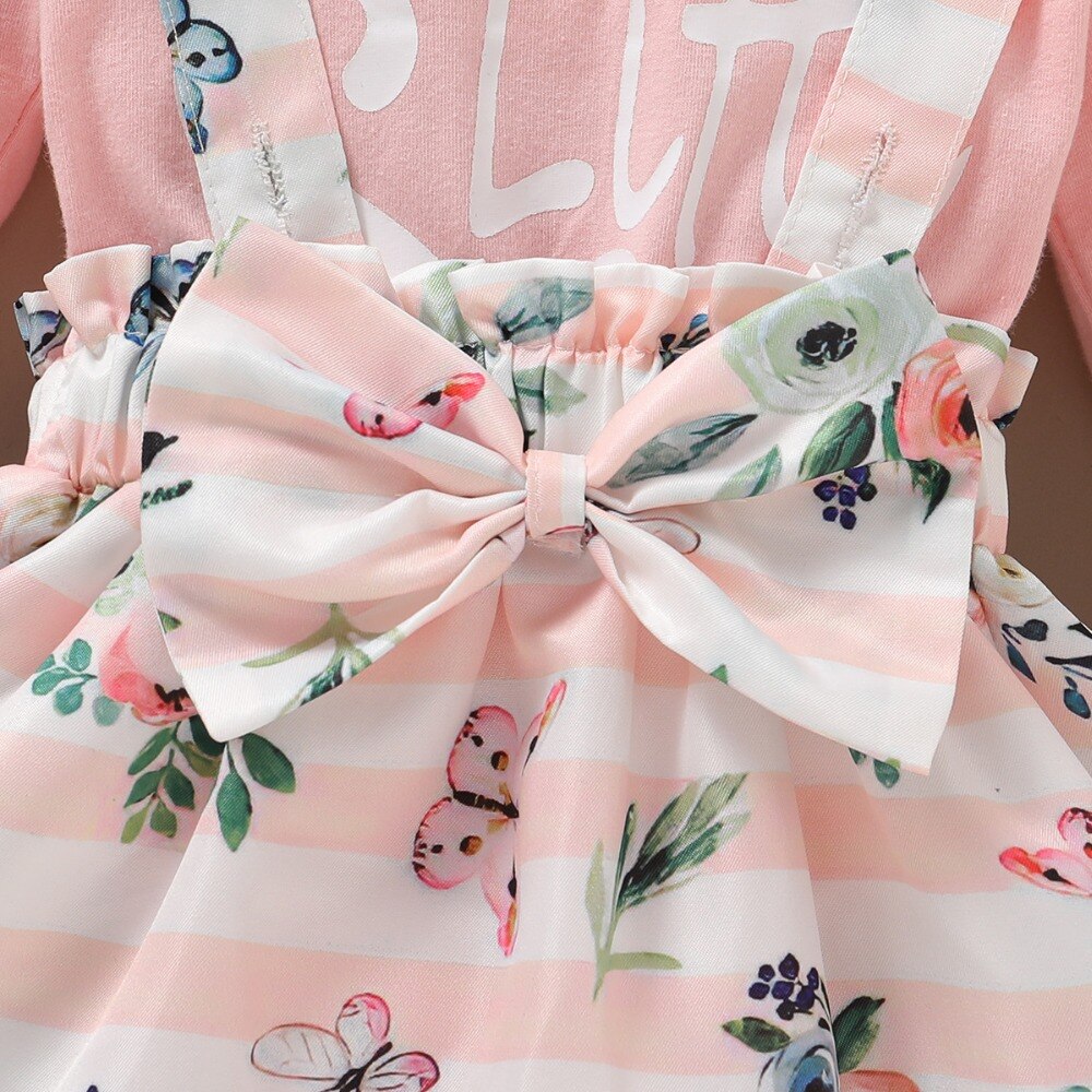 Baby Girls Sassy Pants Bodysuit Pinafore Dress & Headband Set (Age 3m-12m)