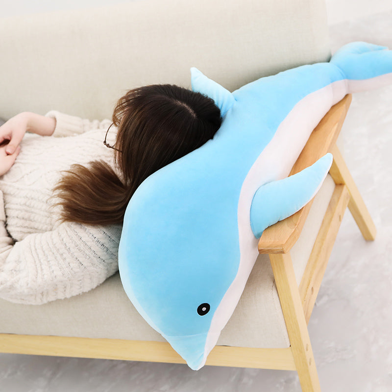 Large Plush Dolphin Pillow Stuffed Toy 30-140cm