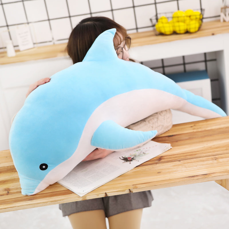 Large Plush Dolphin Pillow Stuffed Toy 30-140cm