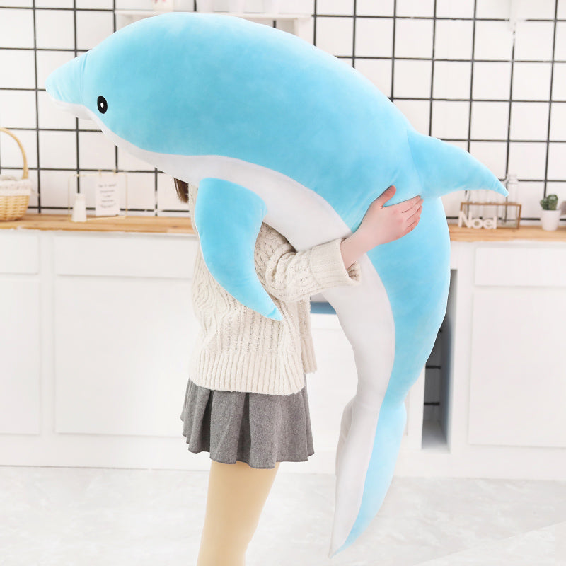 Large Plush Dolphin Pillow Stuffed Toy 30-140cm