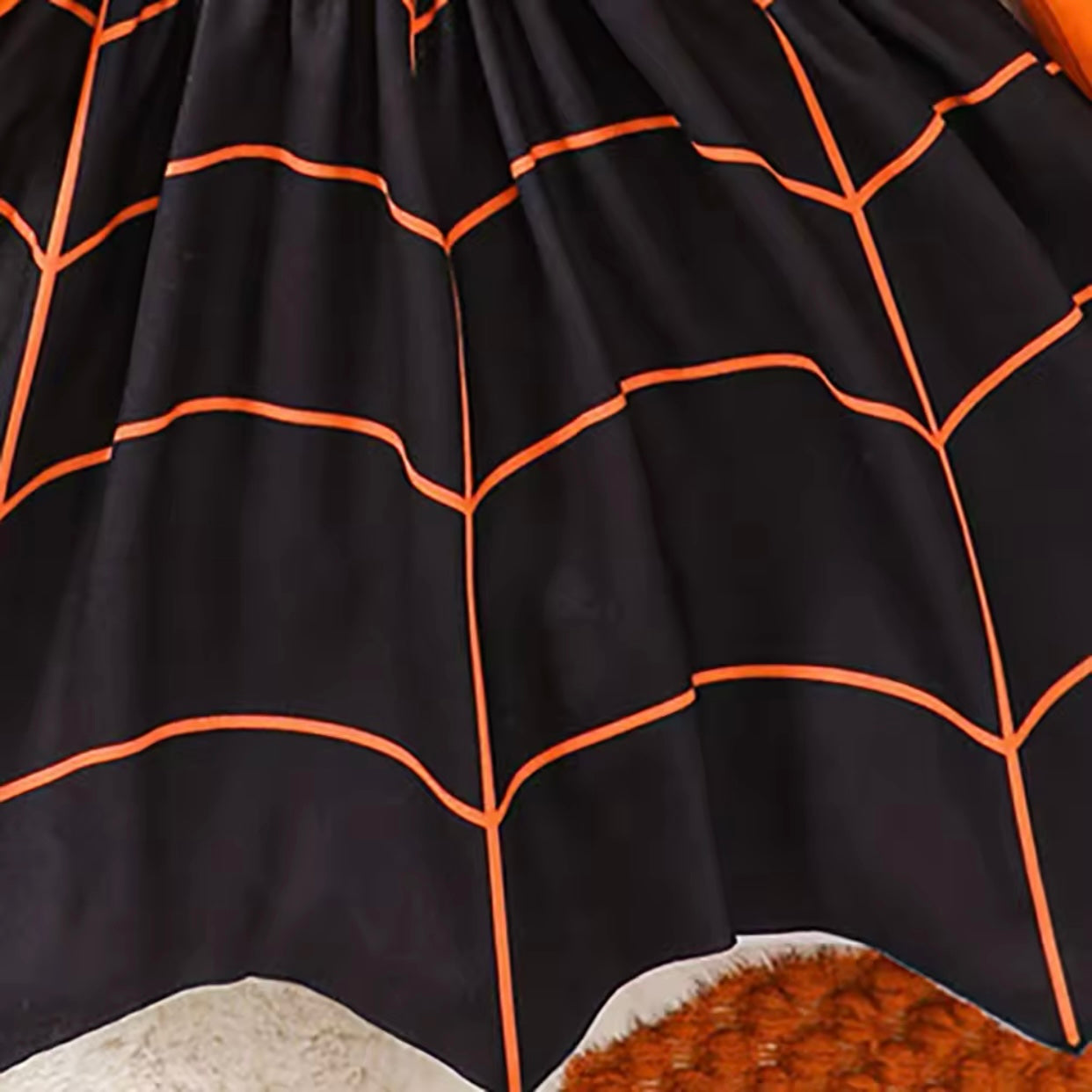 Baby Girls Pumpkin Bodysuit & Dress Halloween Costume (Age Newborn - 18M)