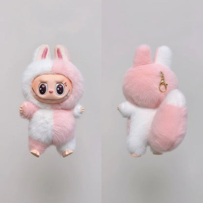 Dreamy Lattice Pink Labubu Plush (17cm)