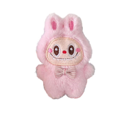 Labubu Plush Keychain â€“ Cute Cartoon Bag Charm Pink