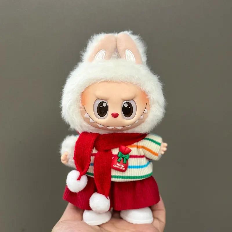 Labubu Accessories Clothes Suitable For V1 V2 V3 Labubu Christmas Deer Set Labubu Red Clothing Christmas Fashion Gift