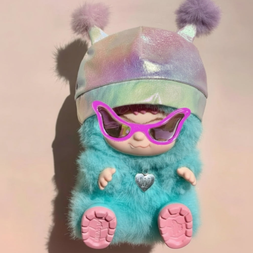 WAKUKU Trendy Party Blind Box â€“ 15cm Plush Figurine Doll | Themed Character Keychain Multicolor A