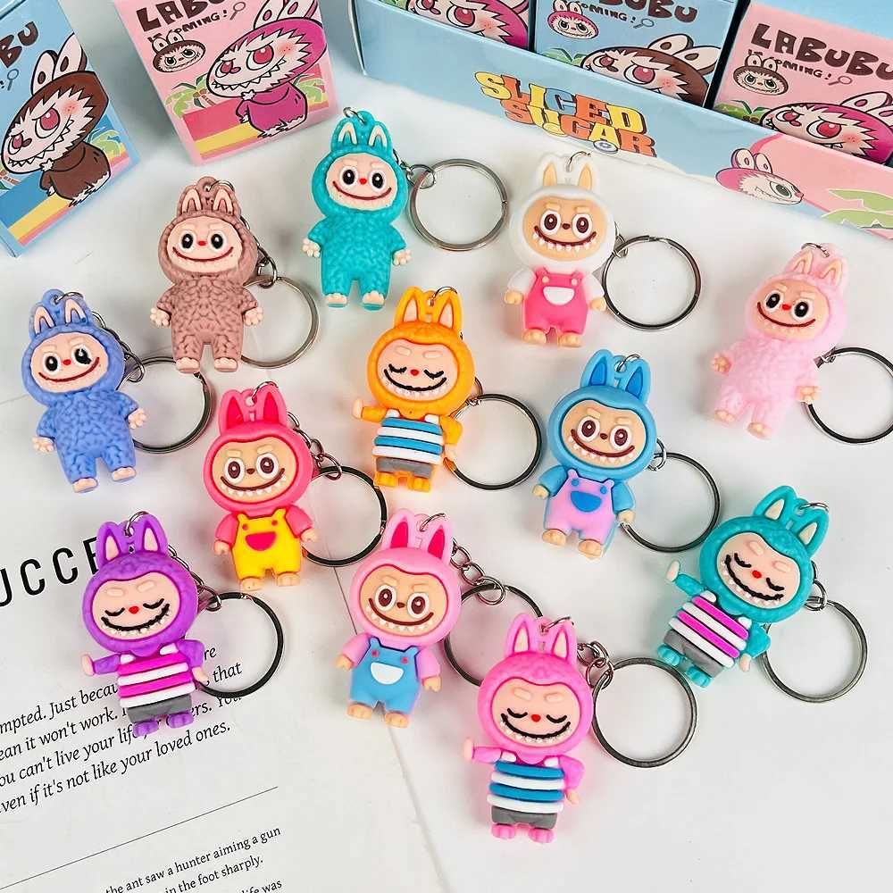 Labubu The Monsters Blind Box Keychain Set – 24-Piece PVC Figure Dolls