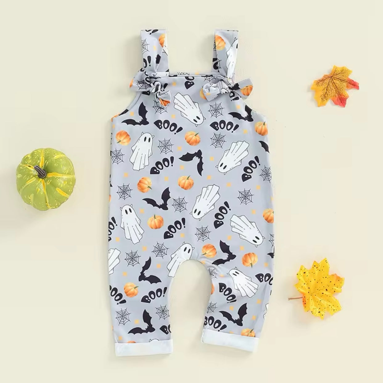 Baby Ghost Halloween Jumpsuit (Age 3M-18M)