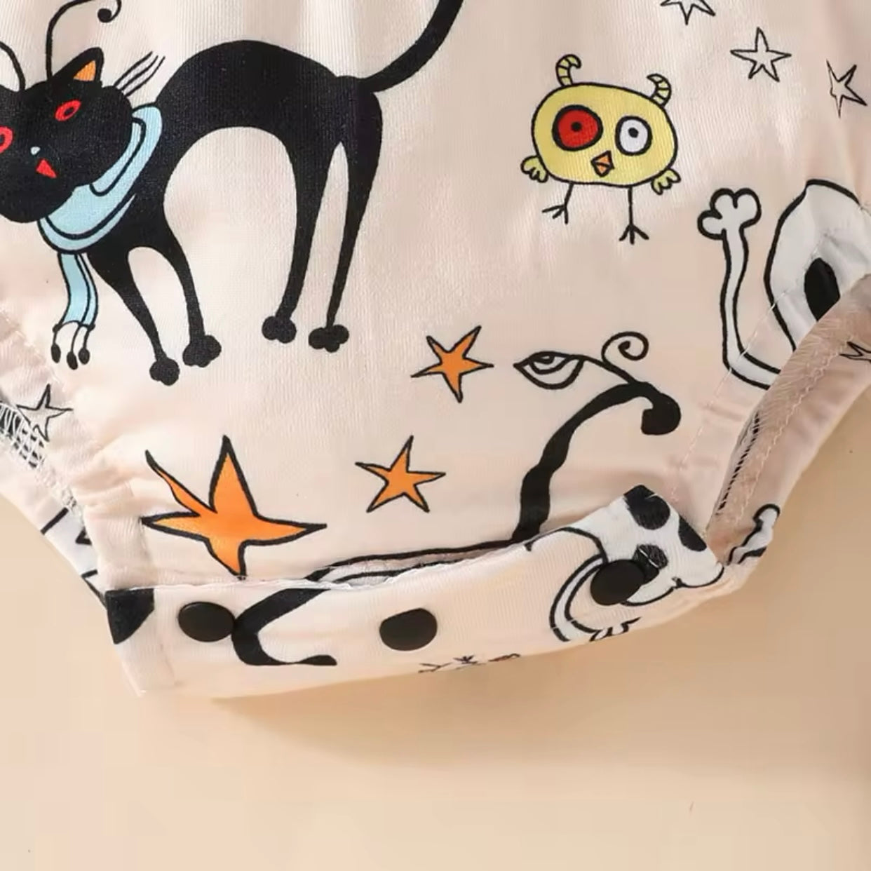 Baby Girls Halloween Romper & Headband (Age Newborn - 18M)