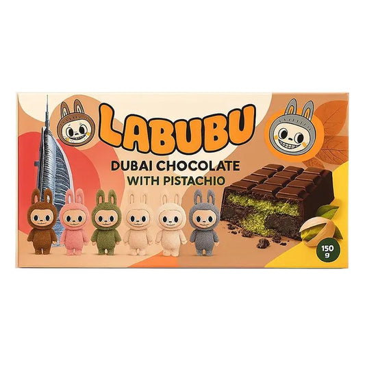 Labubu Dubai Premium Pistachio Chocolate Bar – 150g Gourmet Treat Multi