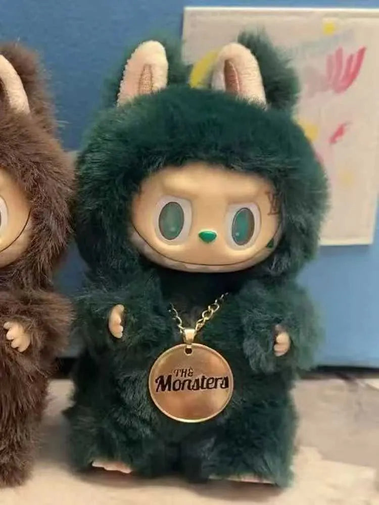 Labubu Baby Plush – Little Leader Zimomo | Brown & Green Edition | High‑Quality Pendant Blind Box Green