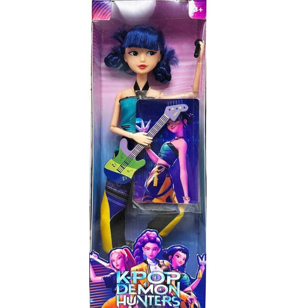 Demon Hunters Vinyl Doll Series – Rumi, Mira & Zoi | Anime K‑Pop Character Figurine | 15–18cm 3
