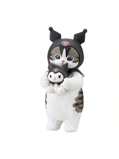 Mofusand x Sanrio Narikiri Blind Box Figurine – Shark Cat, Melody & Hangyodon