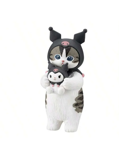 Mofusand x Sanrio Narikiri Blind Box Figurine – Shark Cat, Melody & Hangyodon