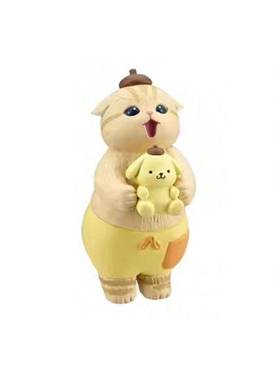 Mofusand x Sanrio Narikiri Blind Box Figurine – Shark Cat, Melody & Hangyodon