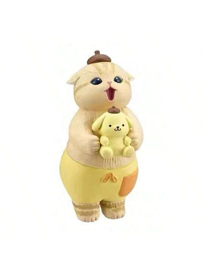 Mofusand x Sanrio Narikiri Blind Box Figurine – Shark Cat, Melody & Hangyodon