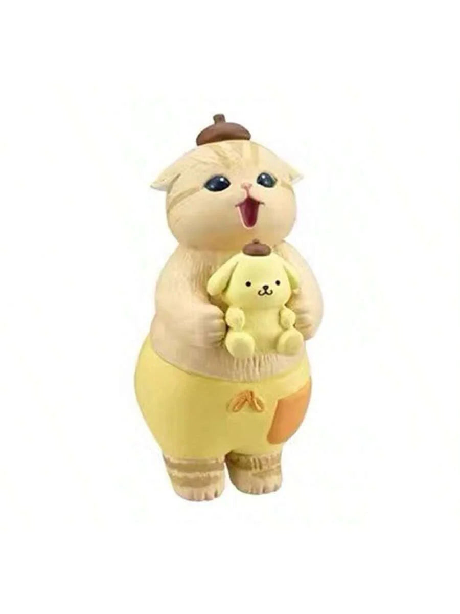 Mofusand x Sanrio Narikiri Blind Box Figurine – Shark Cat, Melody & Hangyodon