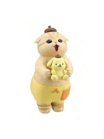 Mofusand x Sanrio Narikiri Blind Box Figurine – Shark Cat, Melody & Hangyodon