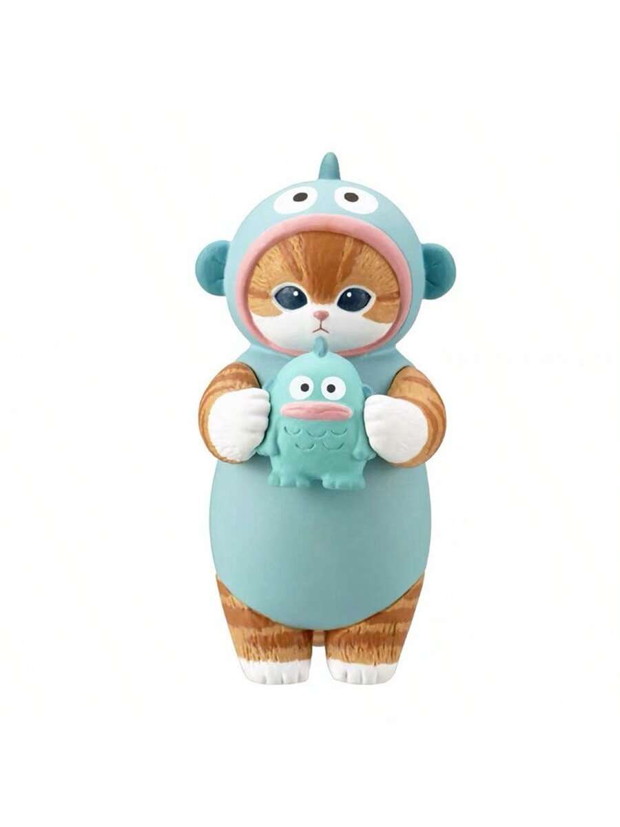 Mofusand x Sanrio Narikiri Blind Box Figurine – Shark Cat, Melody & Hangyodon