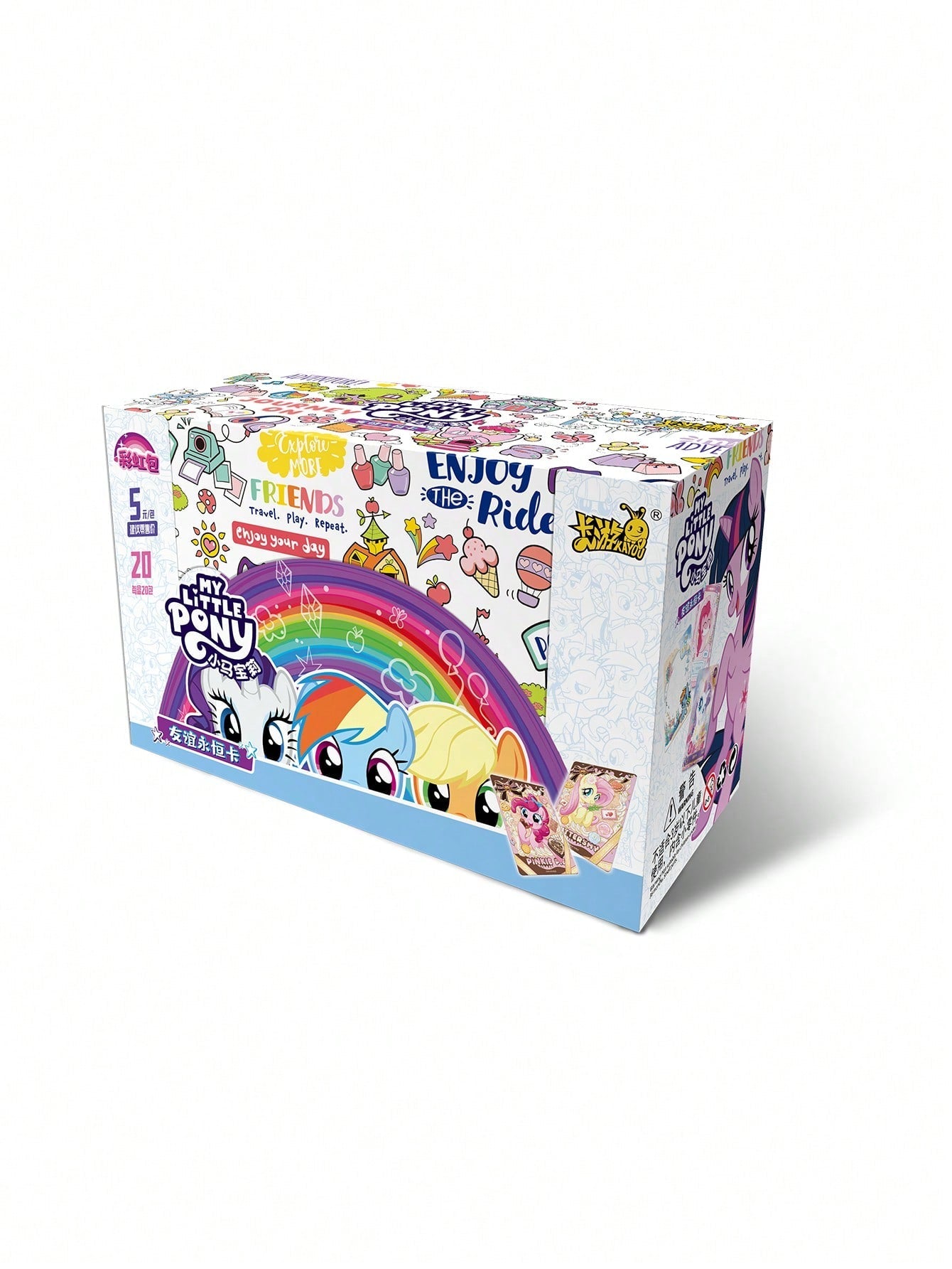 Kayou My Little Pony Friendship Anime Collection Trading Cards Rainbow Vol 3 Edition White 1 Box