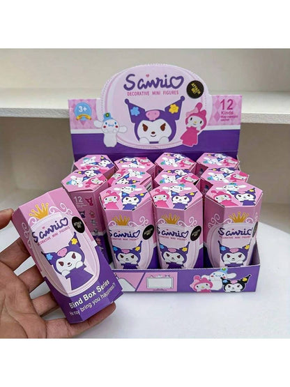 Sanrio Mini Figures Blind Box Collection Kuromi and My Melody Multicolor