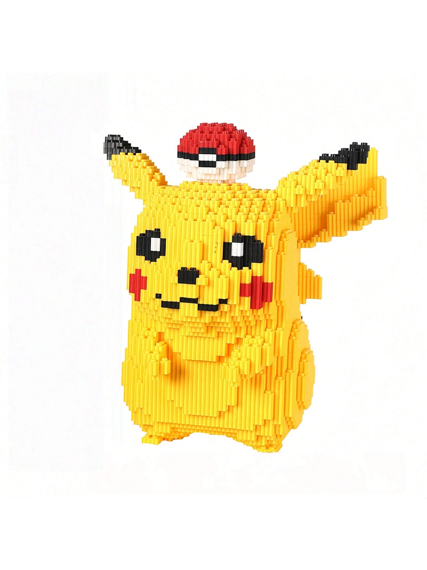 Pokémon Pikachu Diamond Micro Building Blocks – 5210PCS Model Kit | 29cm ABS Puzzle Toy Yellow Pikachu