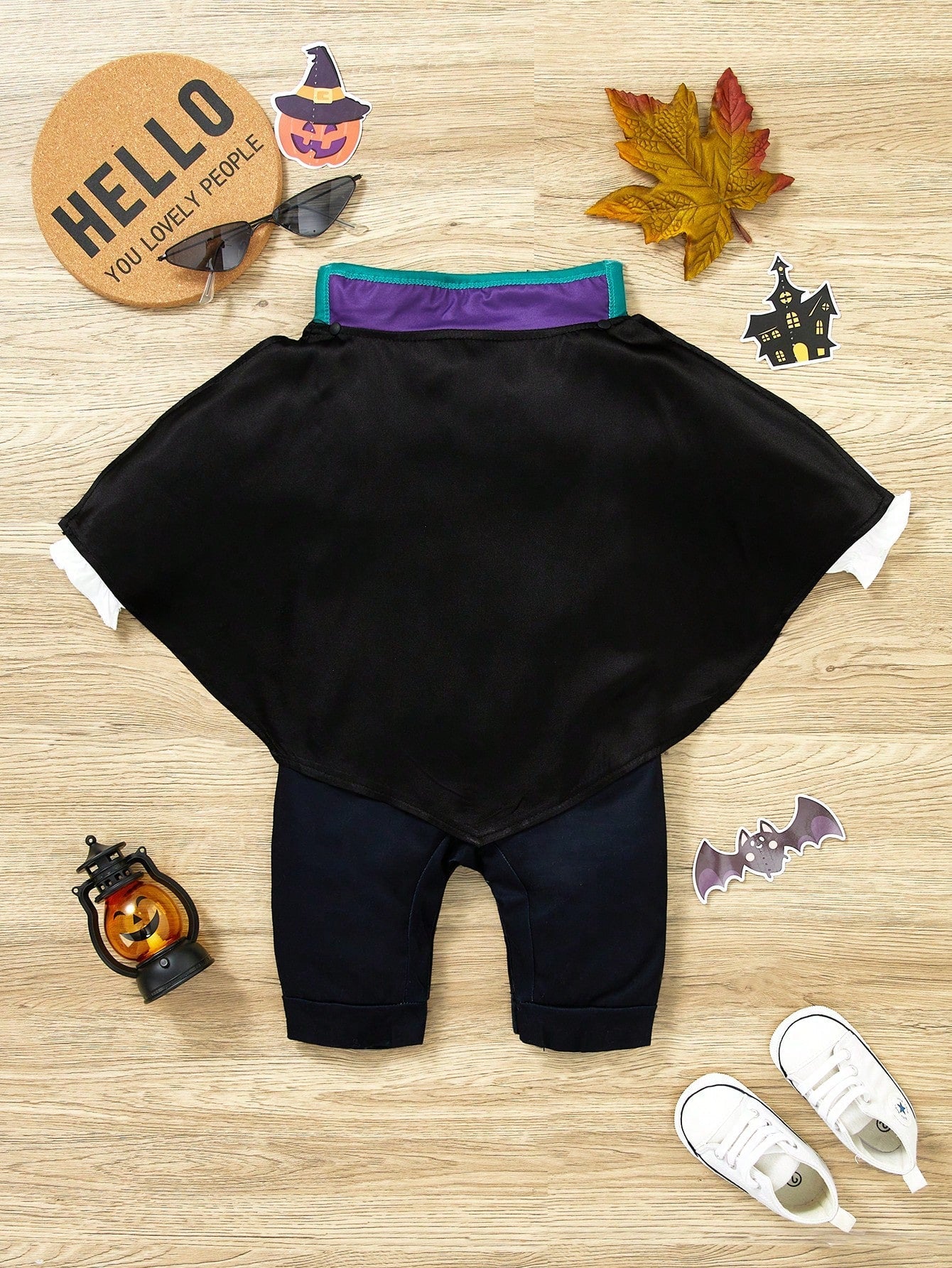Baby Boys Halloween Vampire Romper & Cape Costume (Age Newborn - 18M)